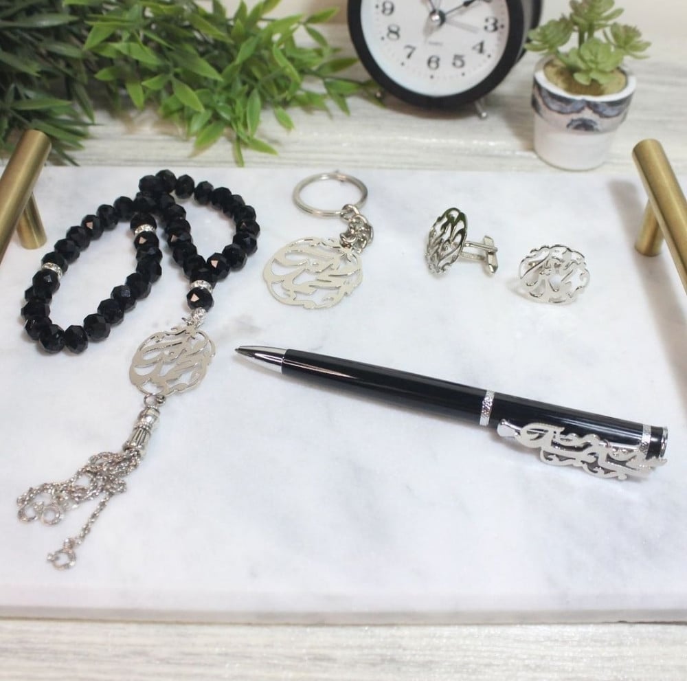 طقم رجالي - لون فضي