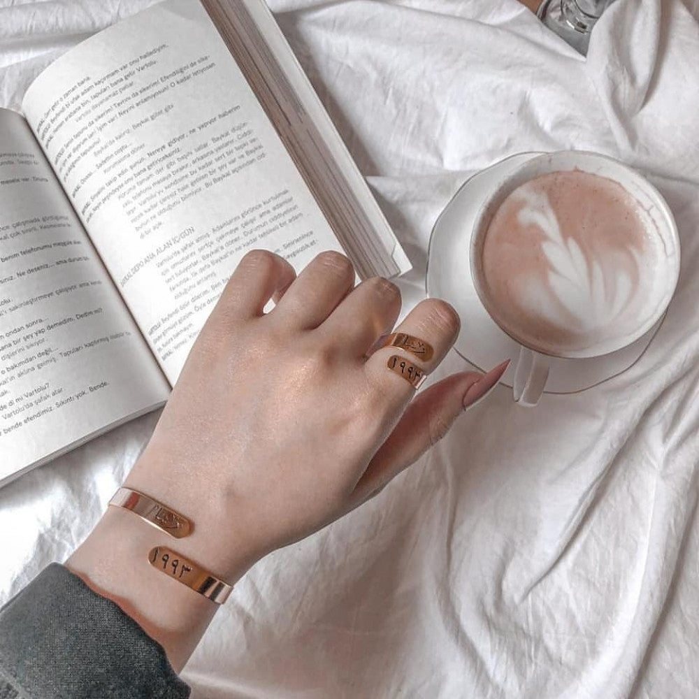 اسواره وخاتم أنيق بالإسم