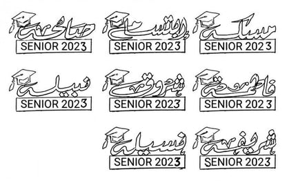 بروشات تخرج مطلية بالذهب والفضة